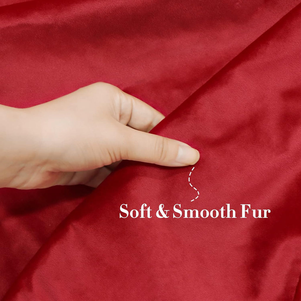 Red Velvet Embroidered Christmas Tree Skirt 48in